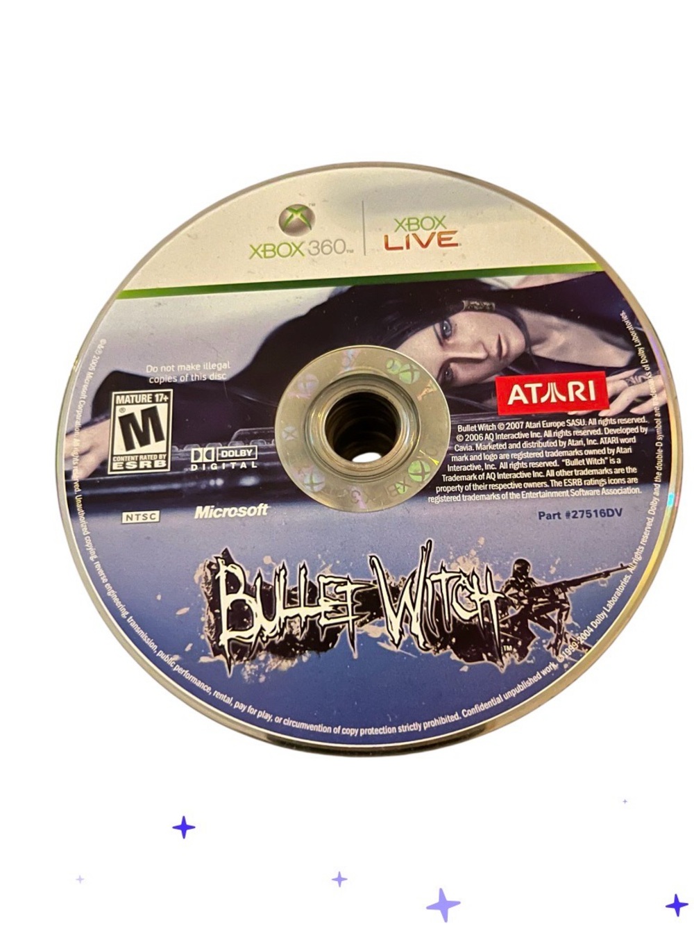 Bullet Witch Microsoft Xbox 360 game disc only